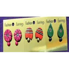 Handpainted Terracotta Jewellery – Ear rings